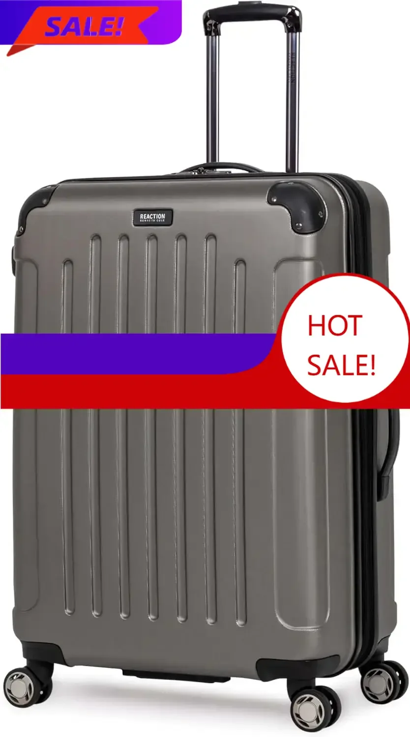 

Чемодан REACTION Renegade, расширяемый, на 8 колесах, легкий, с жестким корпусом, серебристый, 28 дюймов, для багажа в кладовом отделении