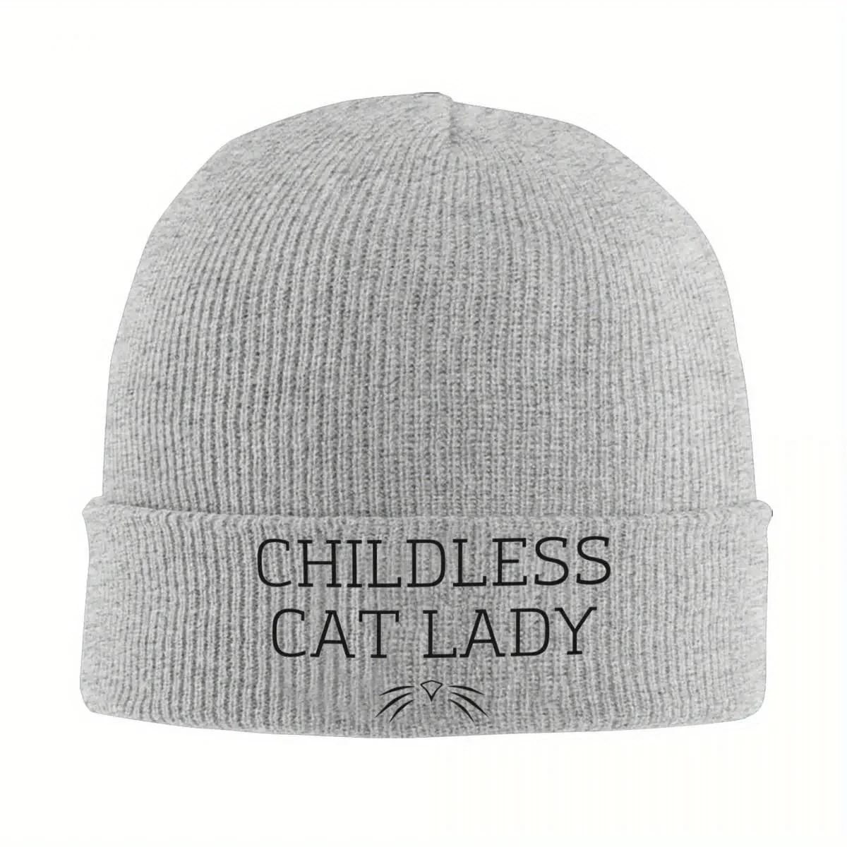 2026 Childless Cat Lady Hats Autumn Winter Skullies Beanies Warm Caps Female Male Knitted Caps