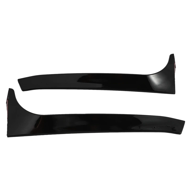 2 Pair Gloss Black Rear Window Side Spoiler Stickers Trim Cover For V-W Golf 6 MK6 GTI/GTR/GTD 2008 2009-2013