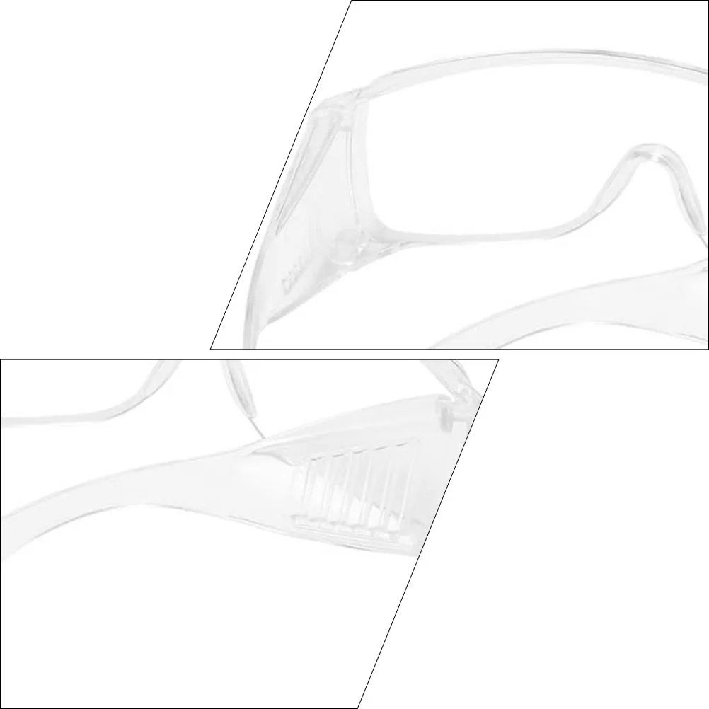 

2 Pairs Anti-fog Goggles Protective Glasses Eye Medical Clear Protection PC over