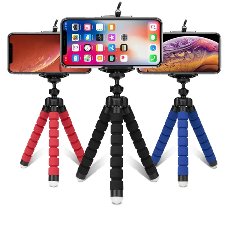 Tripods Tripod For Phone Mobile Camera Holder Clip Smartphone Monopod Tripe Stand Octopus Mini Tripod Stativ For Phone