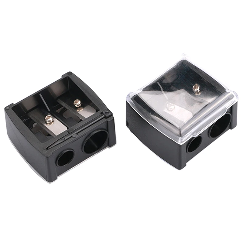 1Pcs Women Double Holes Sharpener Pencil Sharpeners For Ladies Cosmetic Brushes Eyeliner Makeup Pencils Accessories