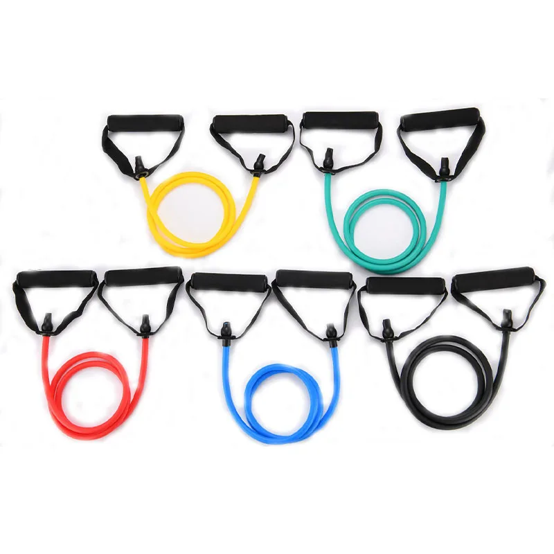 1pc tension rope straight tension rope Fitness equipment Resistance band Stretch plate elastic band Leg puller latex anti-breaki