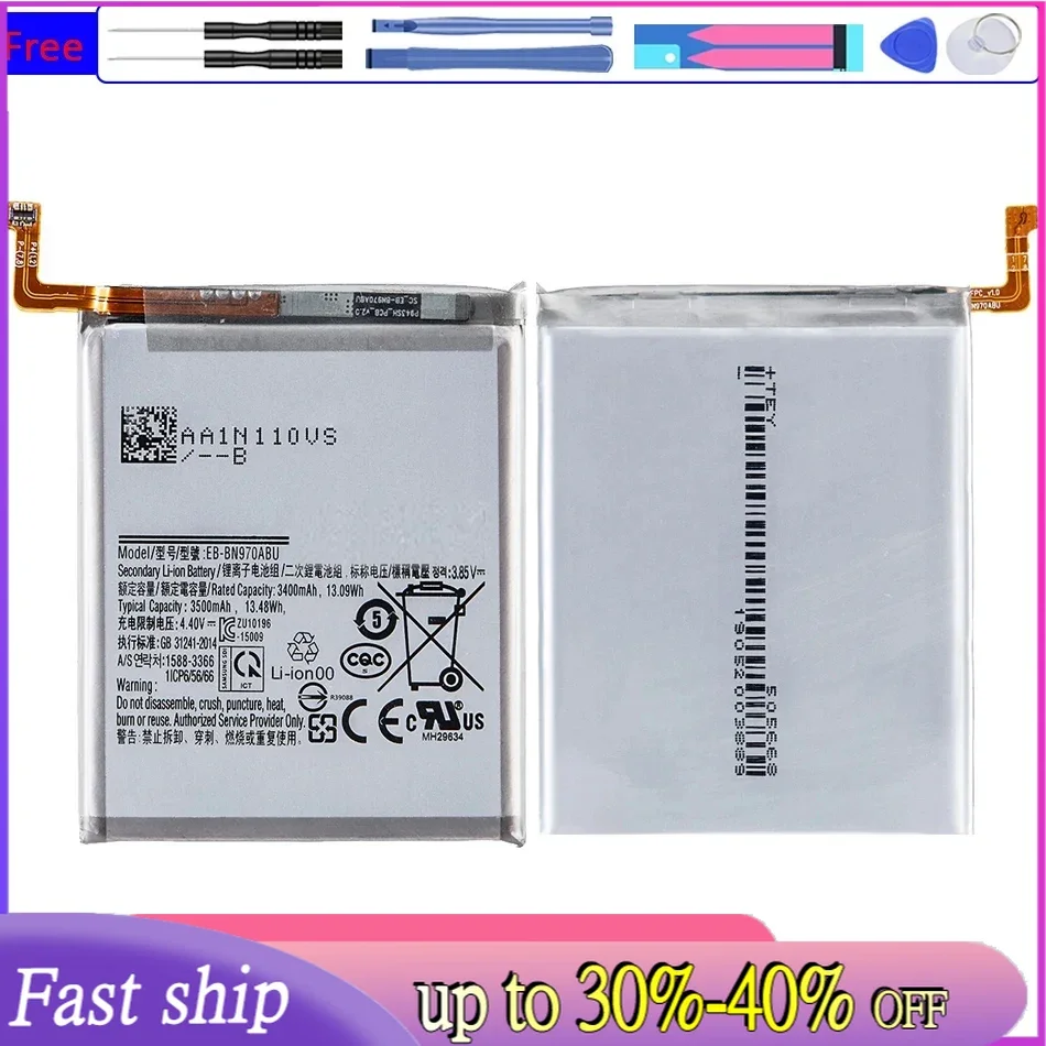 

EB-BN970ABU 3500mAh аккумулятор для Samsung Galaxy Note 10 X 5G Мобильный телефон батареи с бесплатными инструментами