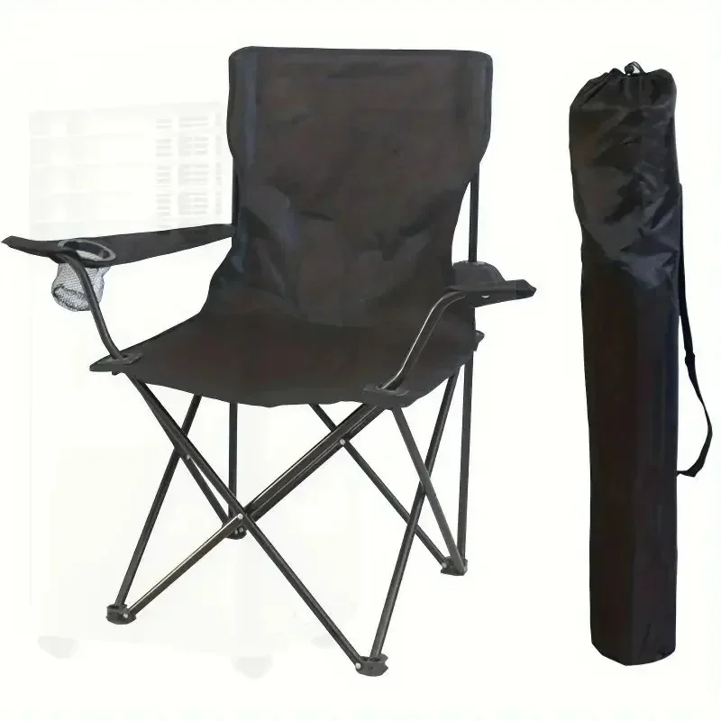 2pcs Lightweight Folding Beach Chairs - Portable Design, A Must-have for Camping, Fishing and Outdoor Activities
