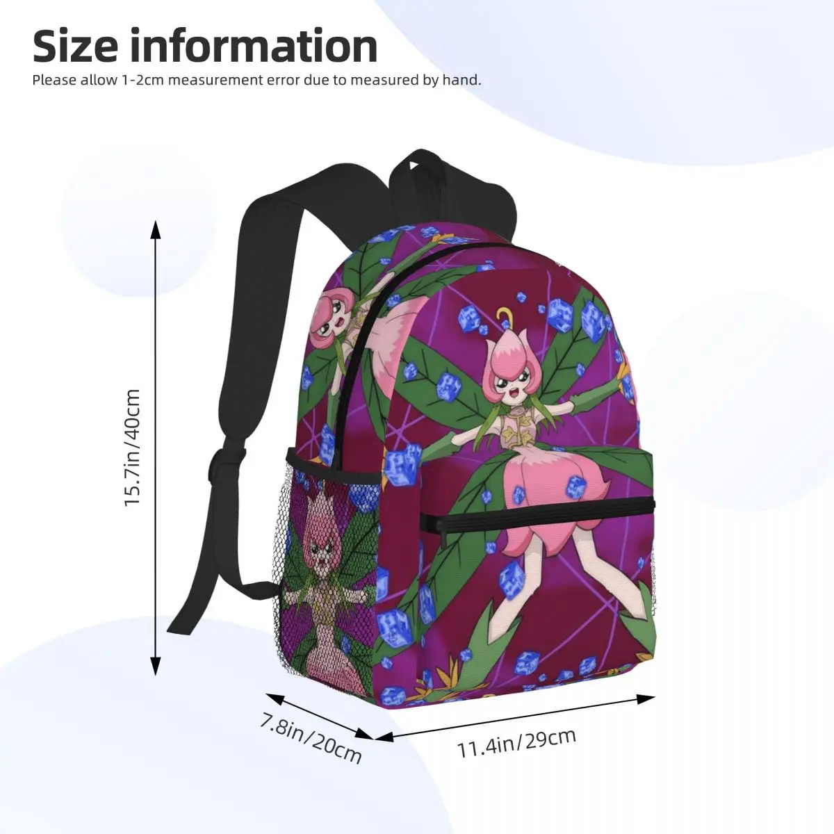 อะนิเมะดิจิมอน ลิลิมอนกระเป๋าเป้สะพายหลังนักเรียนกระเป๋าเดินทางเดย์แพ็คสำหรับชายหญิงแฟชั่นกระเป๋าหนังสือกระเป๋าสะพาย