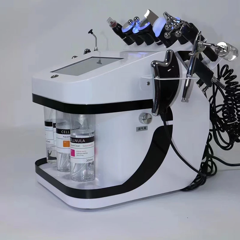 Elektrische Geräte für Schönheitssalons 10-in-1 Wasserlicht-Hautverjüngungsgerät für Tiefenreinigung, Sauerstoffanreicherung und Gesichtsstraffung