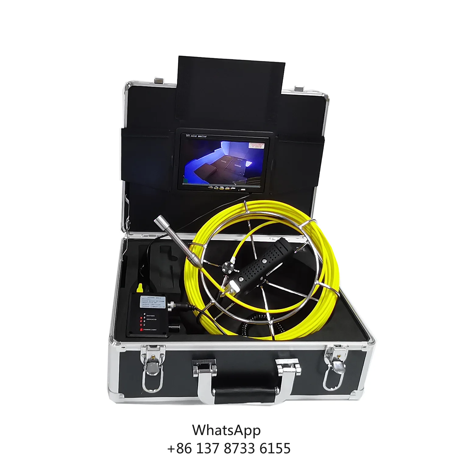 20M Cable 7 Inch LCD Monitor 17mm Camera Head Industrial Endoscope Borescope Camera With Light For Industrial Endoscopy