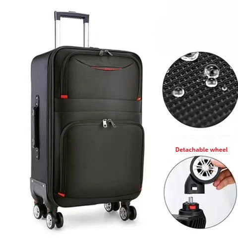 Valise à roulettes Oxford étanche pour hommes et femmes, bagage à main à roulettes, valise de voyage, sac à roulettes, nouveau, 20 po, 22 po, 24 po, 26 po, 28 po