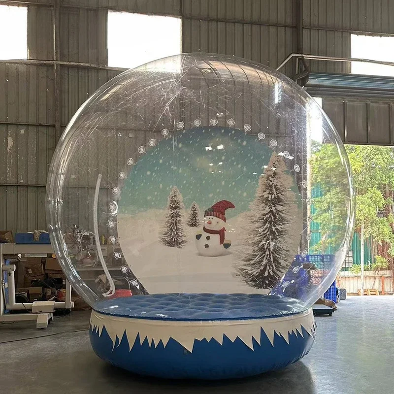 

Snow Globe3m Giant Inflatable Photo Booth Tent Life Size Outdoor Blow Up Inflatable Snow Ball Balloon For Christmas Decoration