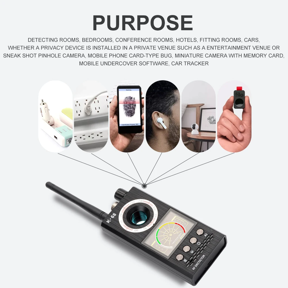 k68-rf-signal-camera-detector-infrared-scanner-anti-location-detector-professional-gps-search-devices-security-protection