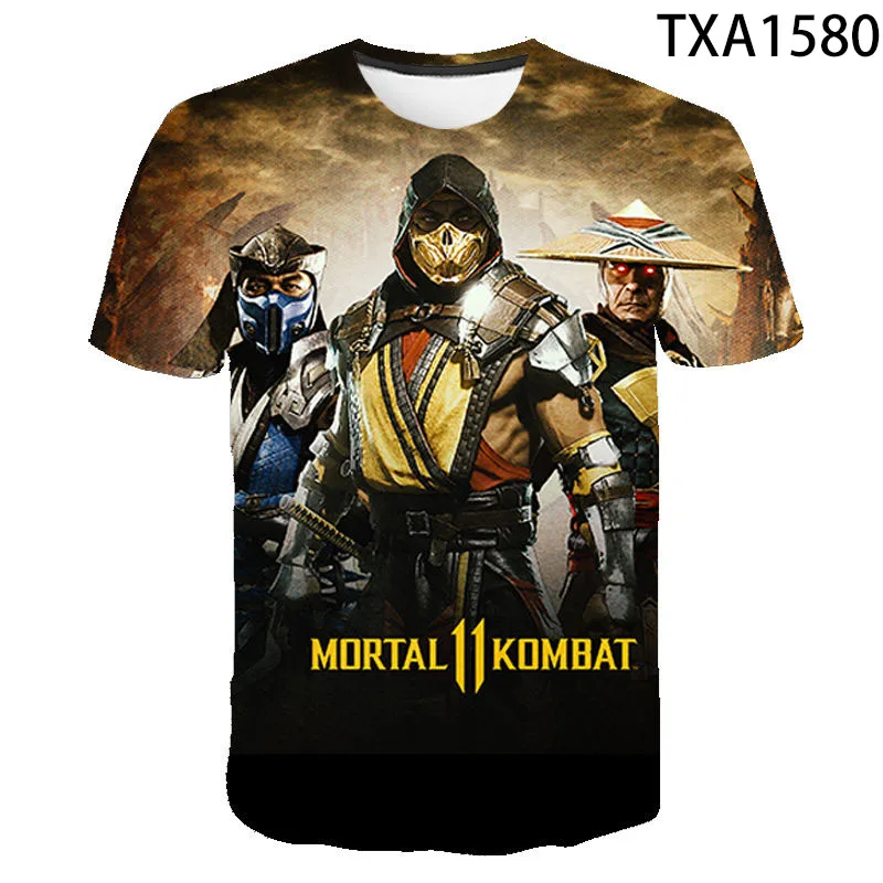 New Monie Mortal Kombat Men Women Children 3D Printed T-shirts Casual Boy Girl Kids Summer Fashion Streetwear Cool Tops Tee