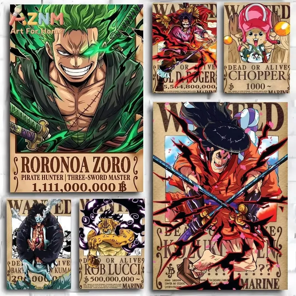 One Piece Wanted Bounty Jigsaw Puzzles 500/1000/1200/2000PCS Handmade Art Gameroom Bedroom Home Decor Birthday Party Gift