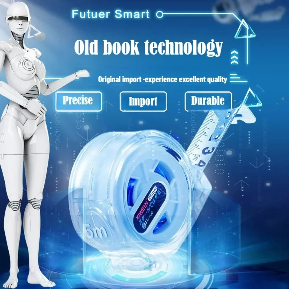 10 متر/7.5 متر/3 متر شريط القياس قطرة مقاومة للاهتراء سميكة الفولاذ المقاوم للصدأ شريط الموقع قياس عالية الدقة تتراوح أداة #4