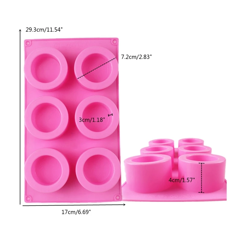 6-Loch Exquisite Mini Teelichthalter Form für Kreative Kerze Gefäß Runde Topf Dropship