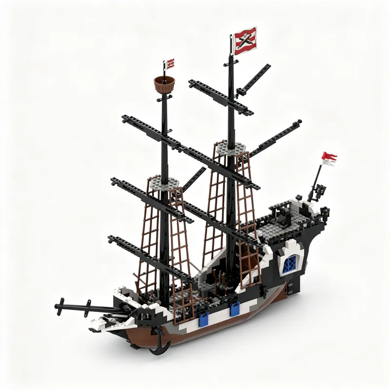 682pcs MOC Imperial Keeper Pirates I Model Building Blocks DIY Gift Creative Collectible Display Decor Premium Adult Kids Desk - view 3