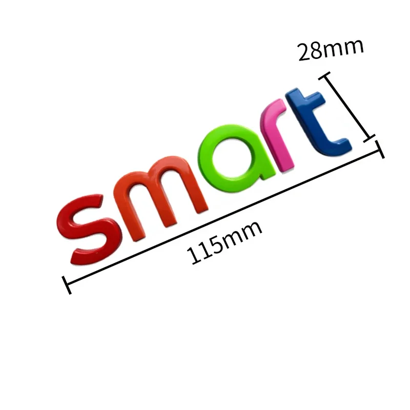 금속 자동차 후면 전면 후드 엠블럼 스티커, 스마트 Forspeed Forjeremy Escooter Roadster Prix Fortwo Forfour 자동차 장식, 2 개