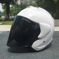 R3 SZ RAM Cycling Motorcycle Helmet Open Face 3/4 Helmet Pure White Dirt Racing Motorcycle and Kart Protective Helmet Capacete