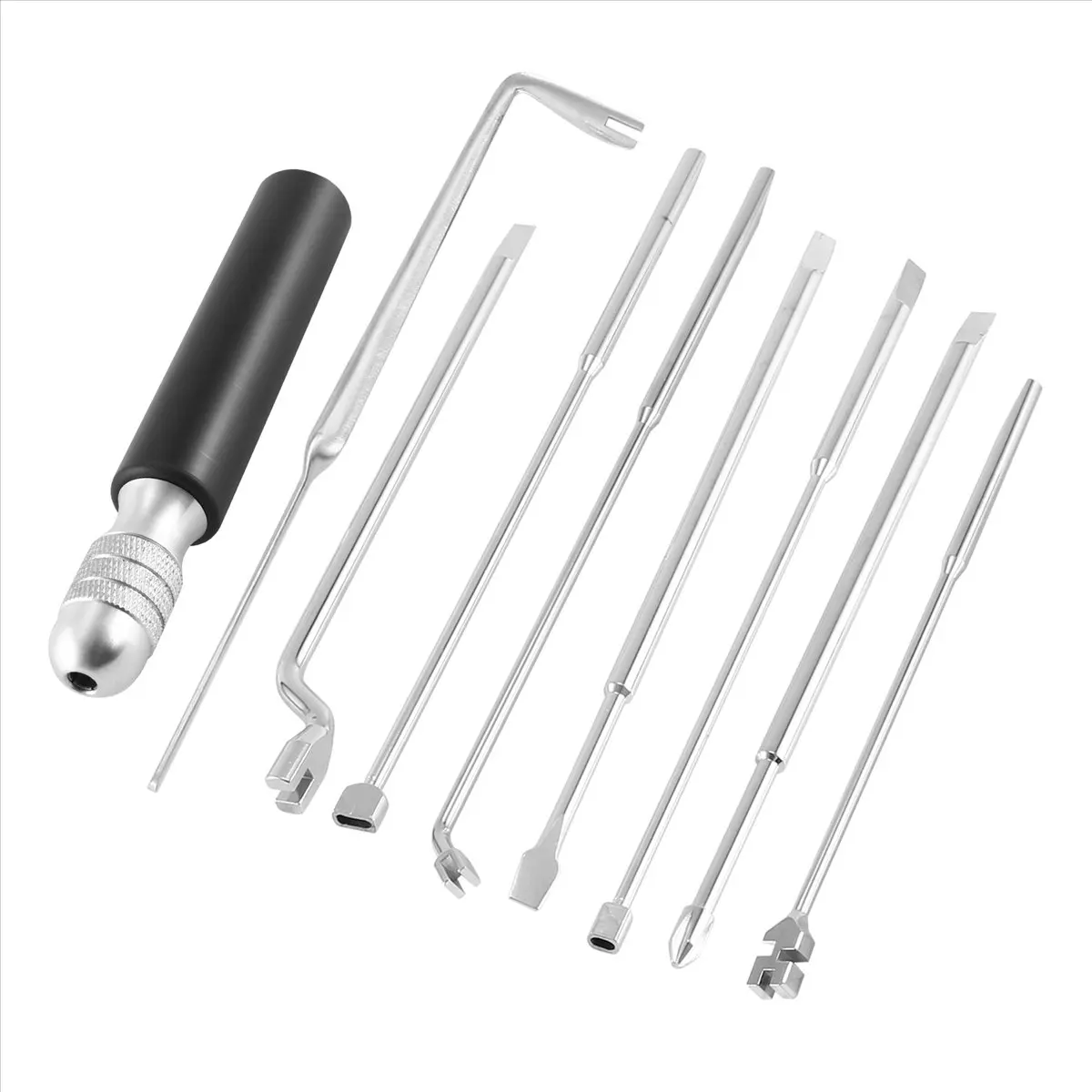 Efficient- 9Pcs Piano Tuning Repair Tool Piano Maintenance Tool for Piano String Machine Piano Handle Tuning Tool