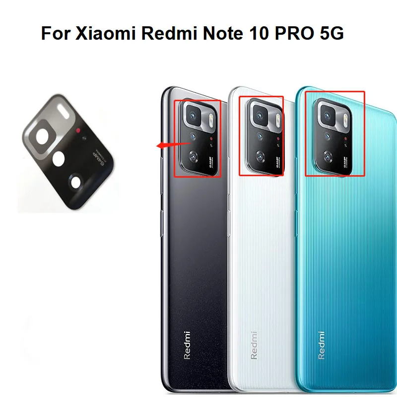 For Xiaomi Redmi Note 10 10C 11 11S PRO + Max Prime 10T 11T 10S 10A 4G 5G 2022 Back Rear Camera Glass Lens With Glue Sticker