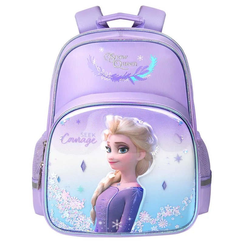 2022 Disney Frozen School Bags For Girls Elsa Anna Primary Student Shoulder Orthopedic Backpack Grade 1-4 Large Capacity Mochila