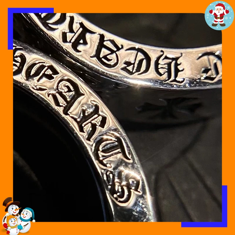 Cross Scout Flower Ring Male Versatile Trendy Personality Cross Flower Retro Simple Opening Thai Silver Ring Female Index Finger
