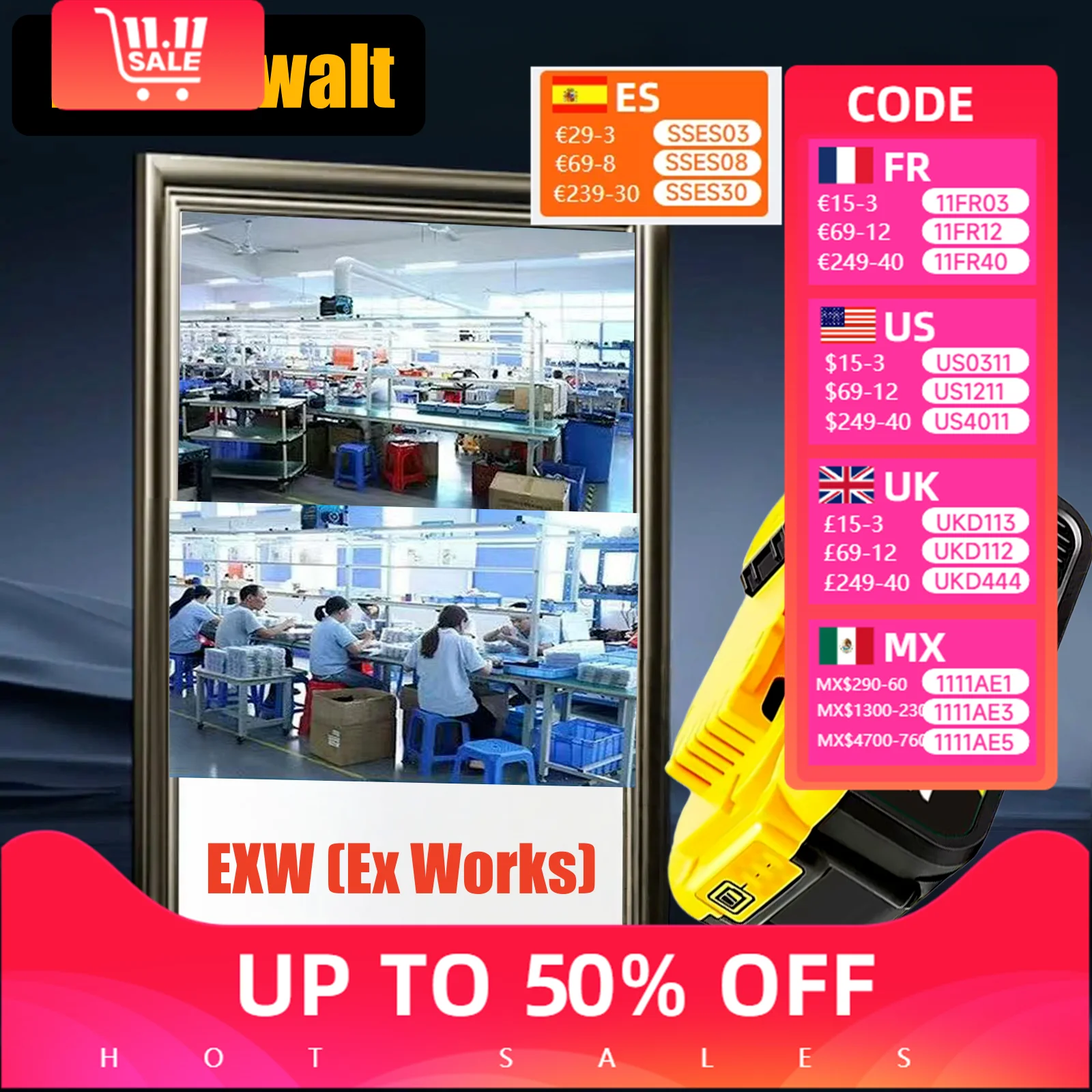 

DCB200, 21700,3Ah,6Ah,9Ah,12Ah, New 2025 for Dewalt replacement battery, compatible with 18V, 20V tool battery, lithium battery