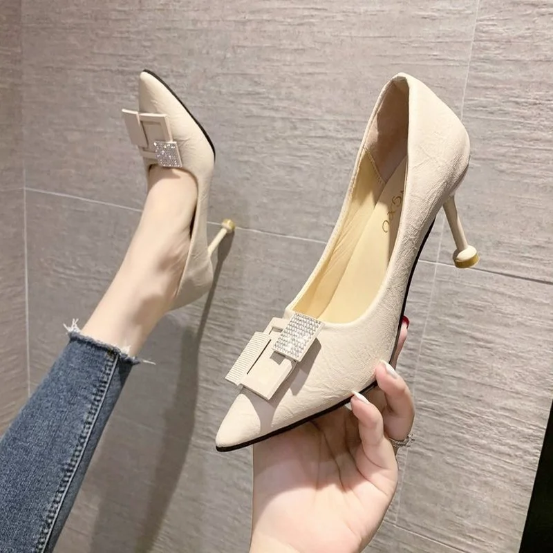 

Sexy Women Pumps Fashion Ladies High Heels Shoes Soft Leather Heels Shoes Woman Pointed Toe Non-slip Brand Summer 2022 zapatos