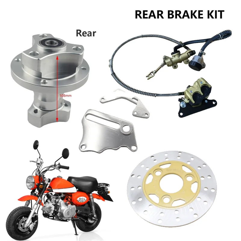 AliExpress high-quality 10inch Aluminum Wheels for Trail Bike Z50 Motorcycle with Brake Shoe Brake Disc Version Rear Drum Brake