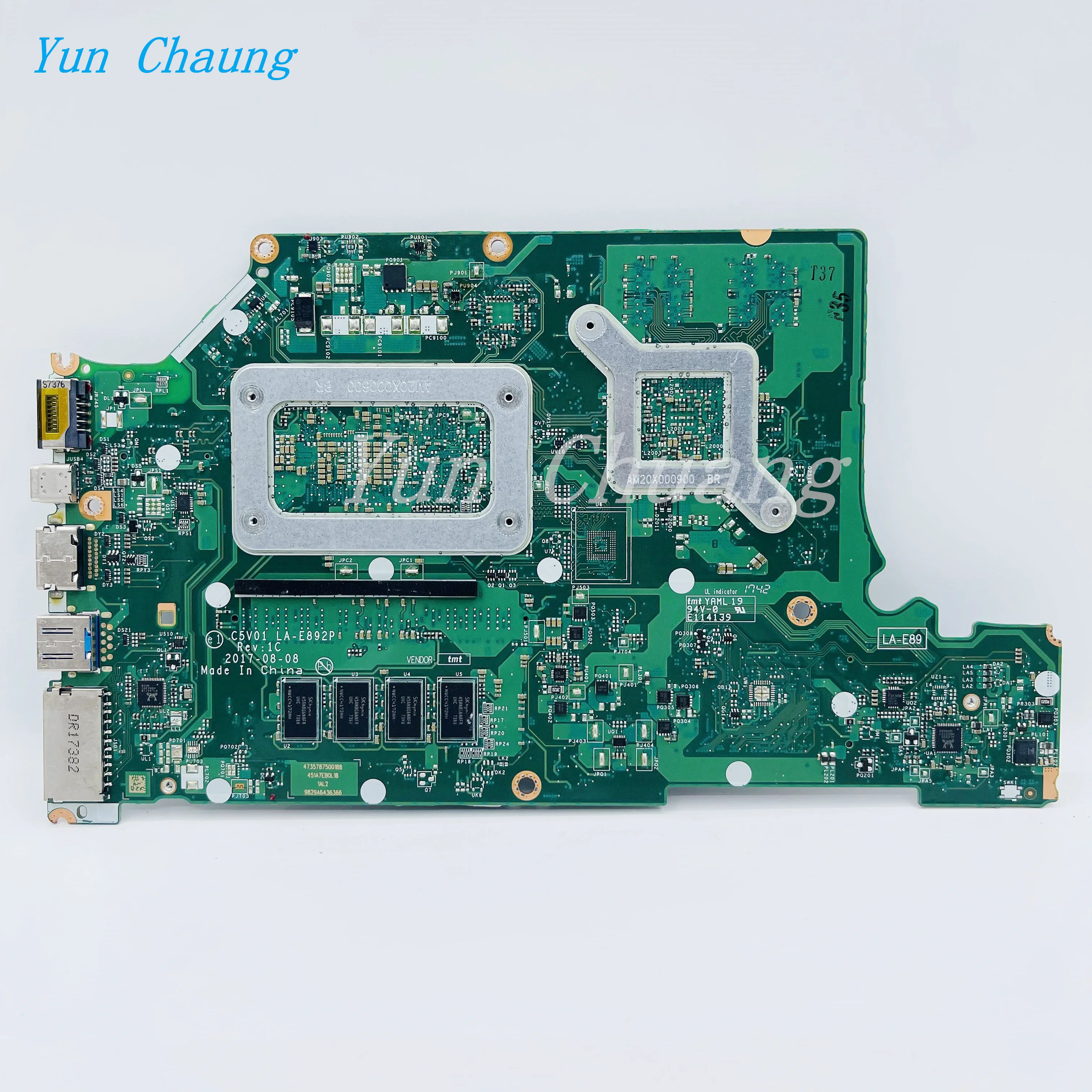 C5V01 LA-E892P Mainboard For Acer Aspire A515-51G A515-51 A615-51G Laptop Motherboard With i3 i5 i7 CPU 940MX 2G GPU 4GB-RAM