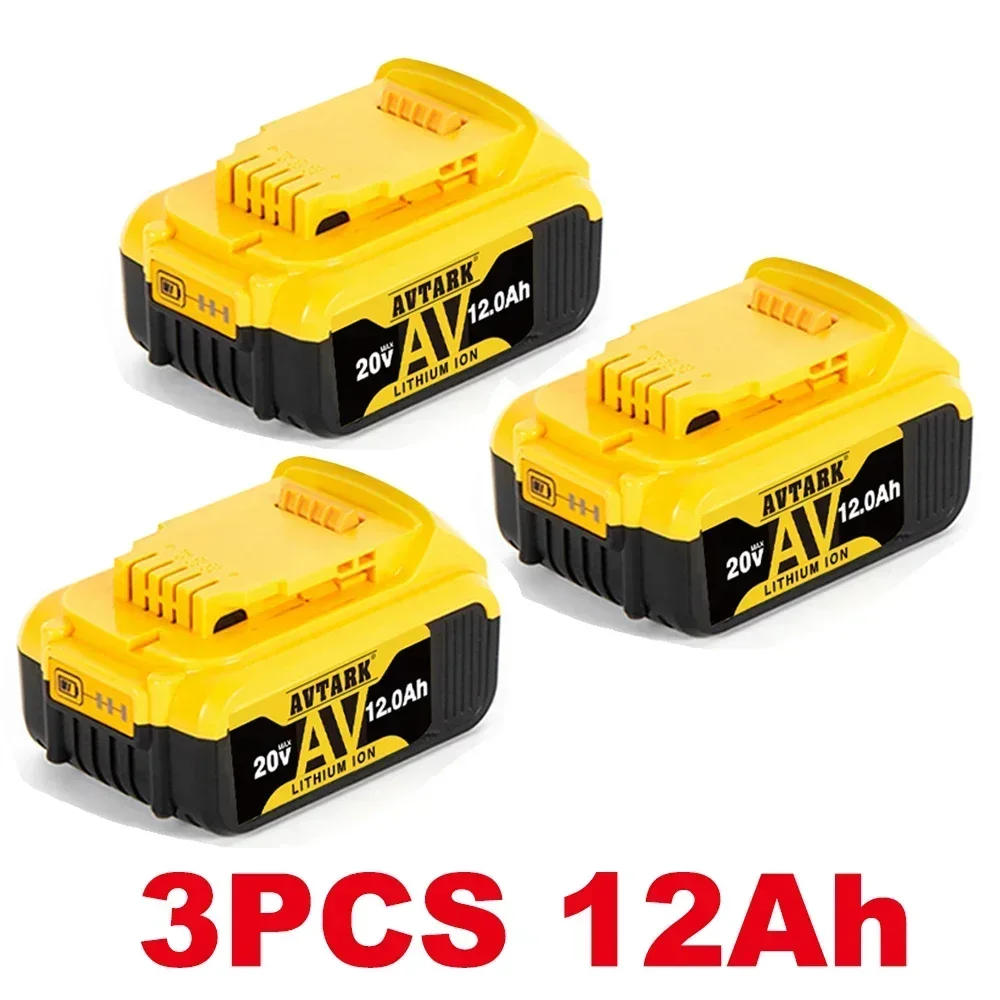 NEW 6.0Ah/8.0Ah/12.0Ah 20V for Dewalt Power Tool Battery for DCB180 DCB181 DCB182 DCB201 DCB201-2 DCB200 DCB200-2 DCB204-2