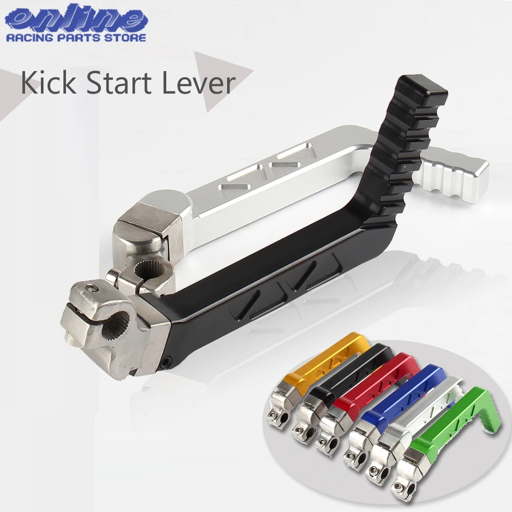 

Free Shipping CNC Alloy Kick Start Starter Lever Fit CRF50 CRF70 APLLO KLX110 KAYO XMOTOR BSE ATOMIC PITPRO Dirt Bike Pit Bike