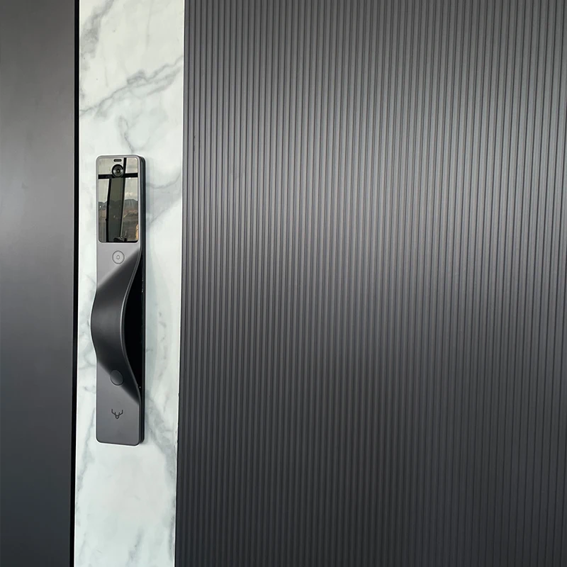 Portas francesas Entrada principal Segurança externa com portas externas com Smart