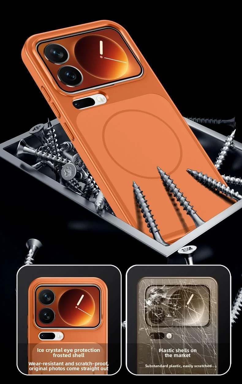 حافظة لهاتف Xiaomi 17 Pro Max حافظة صلبة من البولي كربونات AG غير لامعة لهاتف MagSafe غطاء خلفي مغناطيسي لهاتف Xiaomi 17 Pro #3