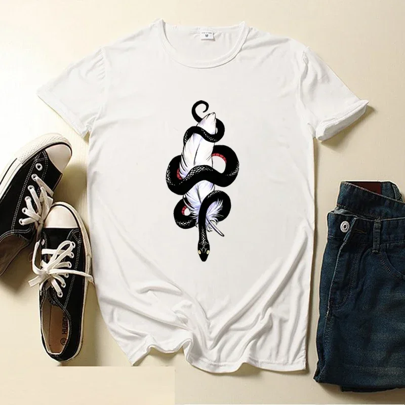 Футболка с изображением минимального хорошего товара, футболка с изображением героев мультфильма «Good Omens Goodomens», Майкла Блейна, Дэвида теннана, ангела, дьявола, Кроули, женские мужские топы