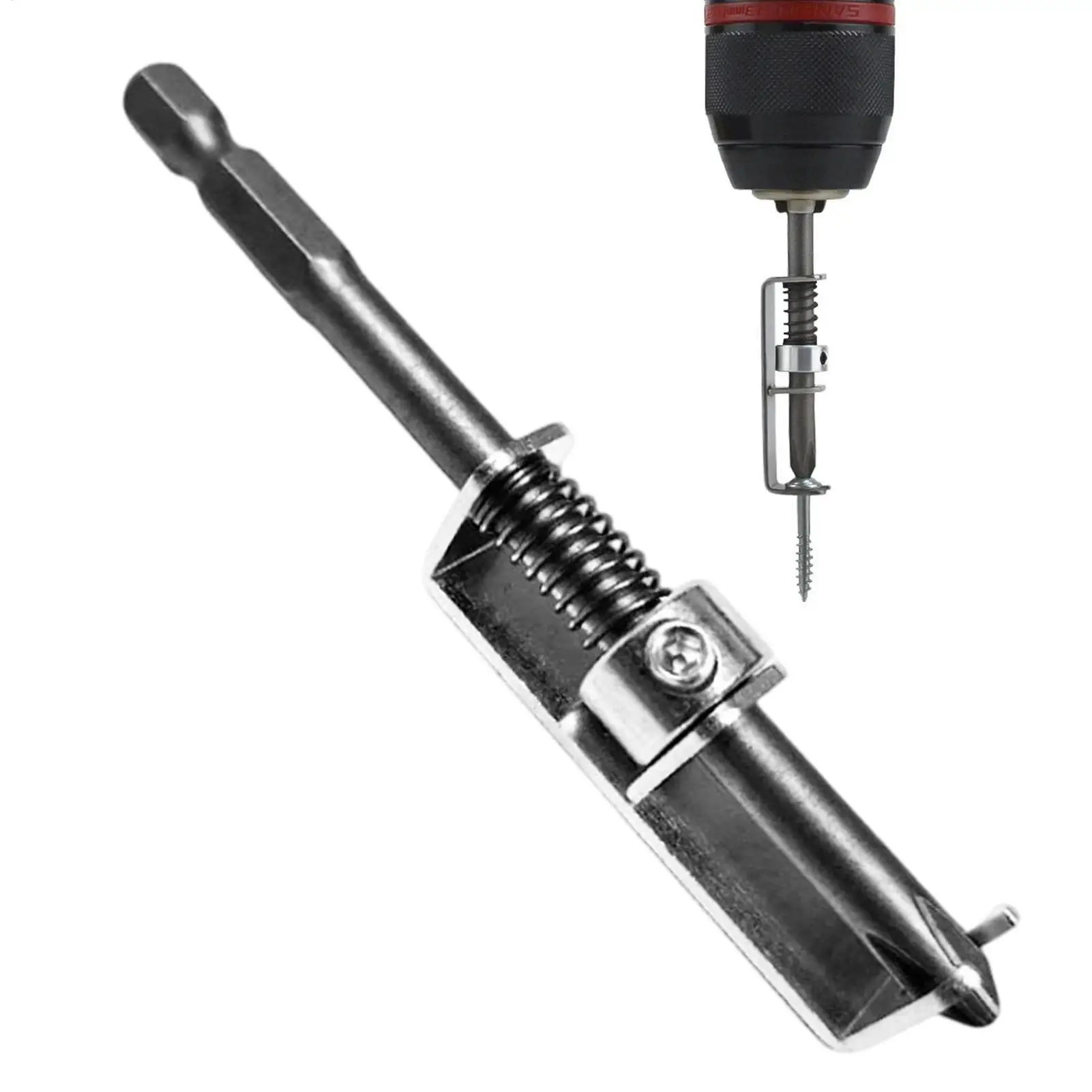 

Spring-Loaded Screw Holder Anti-Drop Screwdriver Bit Fixing Clamp Portable Drill Screwdriver Bit For Mechanics Electricians
