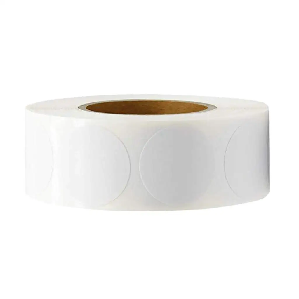 2-4pack 500Pcs/Roll Mini Stickers Kraft Paper Adhesive Labels Scrapbooking White