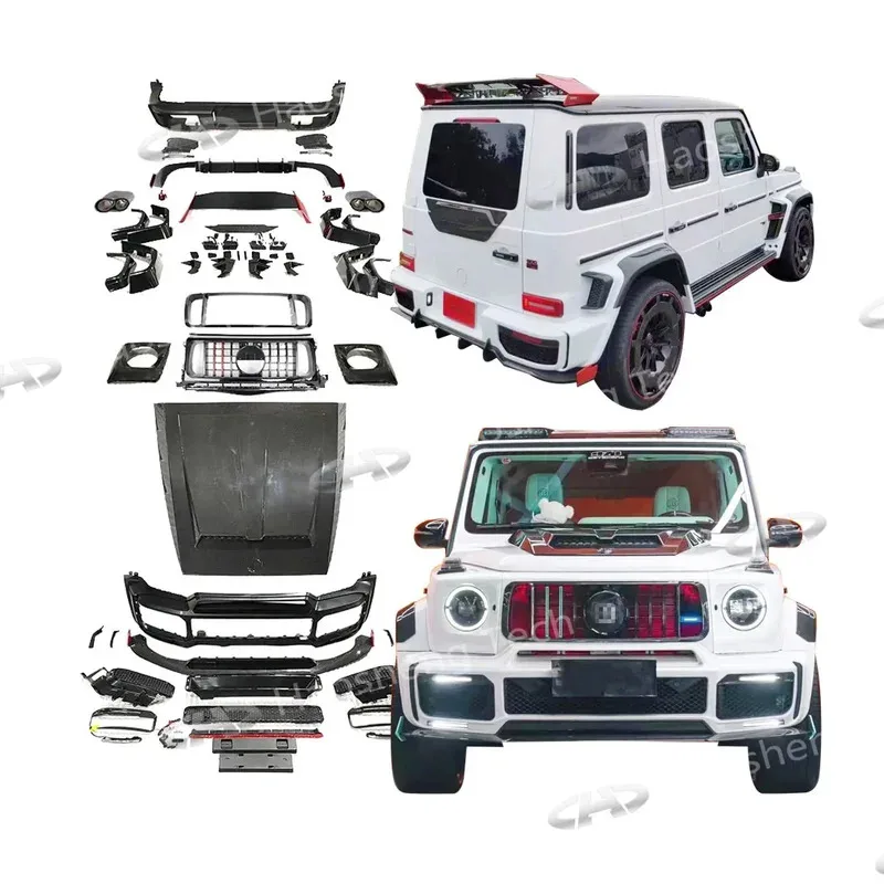 

Dry Carbon Fiber Body Kit For G class W464 G63 Upgrade To Rocket B900 Style Car bumpers Auto Body Systmes 2019 2020 2022+