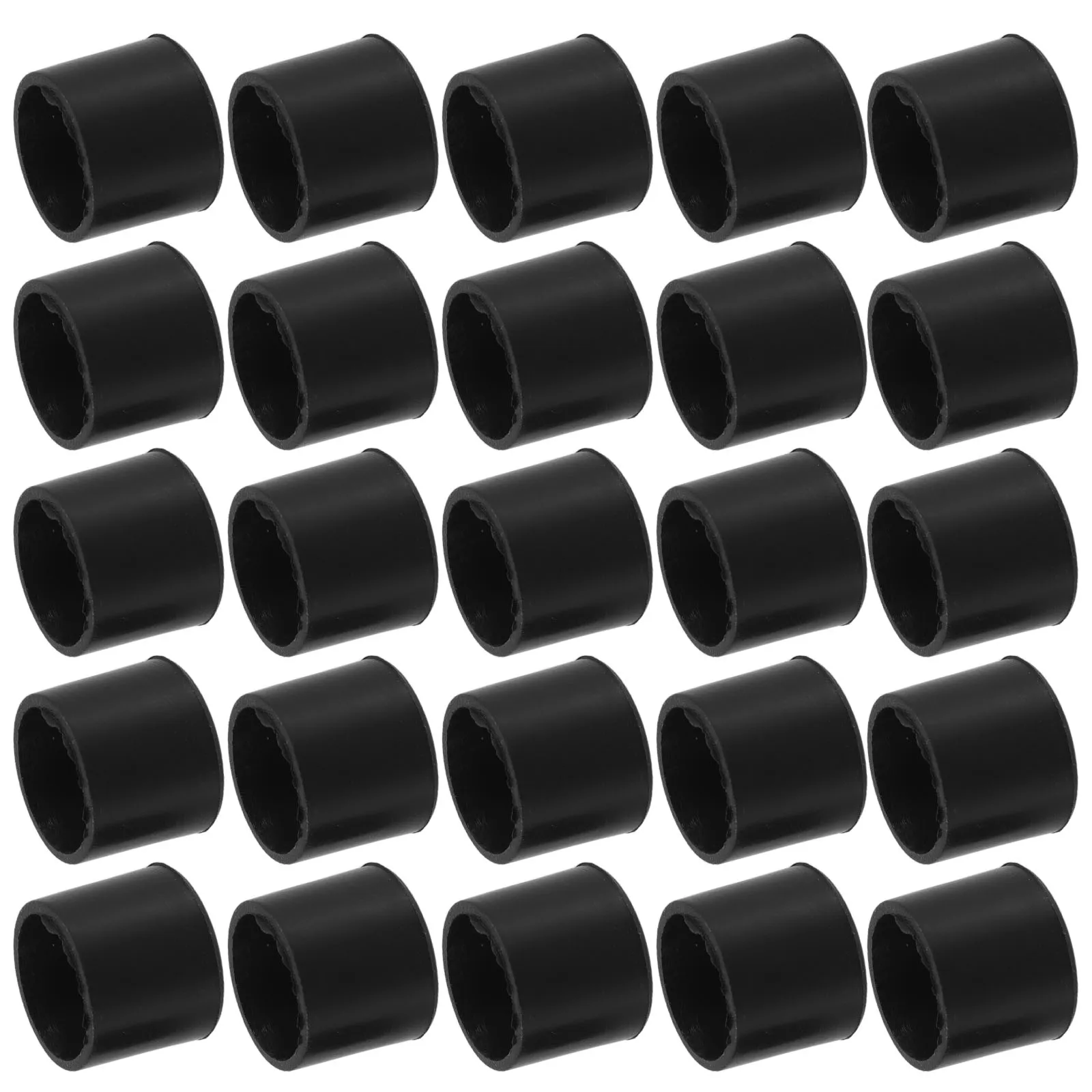 

30Pcs Round Rubber End Caps Flexible Tube Protectors Pipe Cap Covers Table Leg Protectors Shockproof Rubber Plugs
