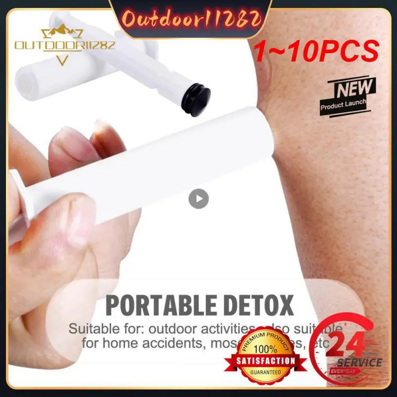 휴대용 독극물 추출기 진공 디펜서, 모기 물림, 야외 약물 추출기, 야외 캠핑 비상 도구, 1 ~ 10 개