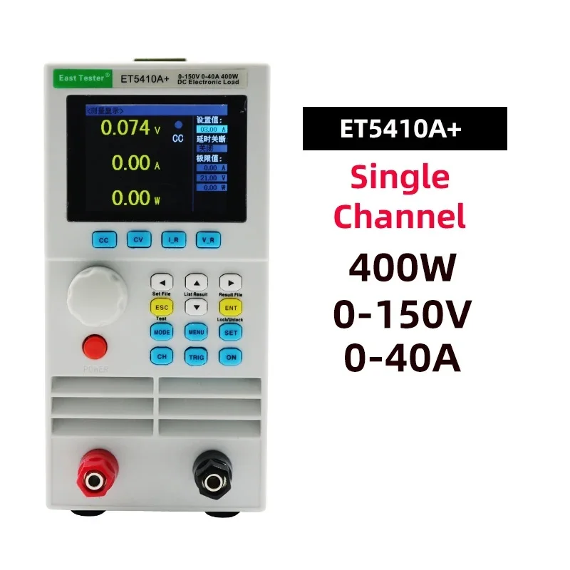 East Tester Programmable DC Electronic Load ET5410A+ Single/Dual Channel Battery Capacity Test 150V 40A 400W ET5411A+/ET5420A+El