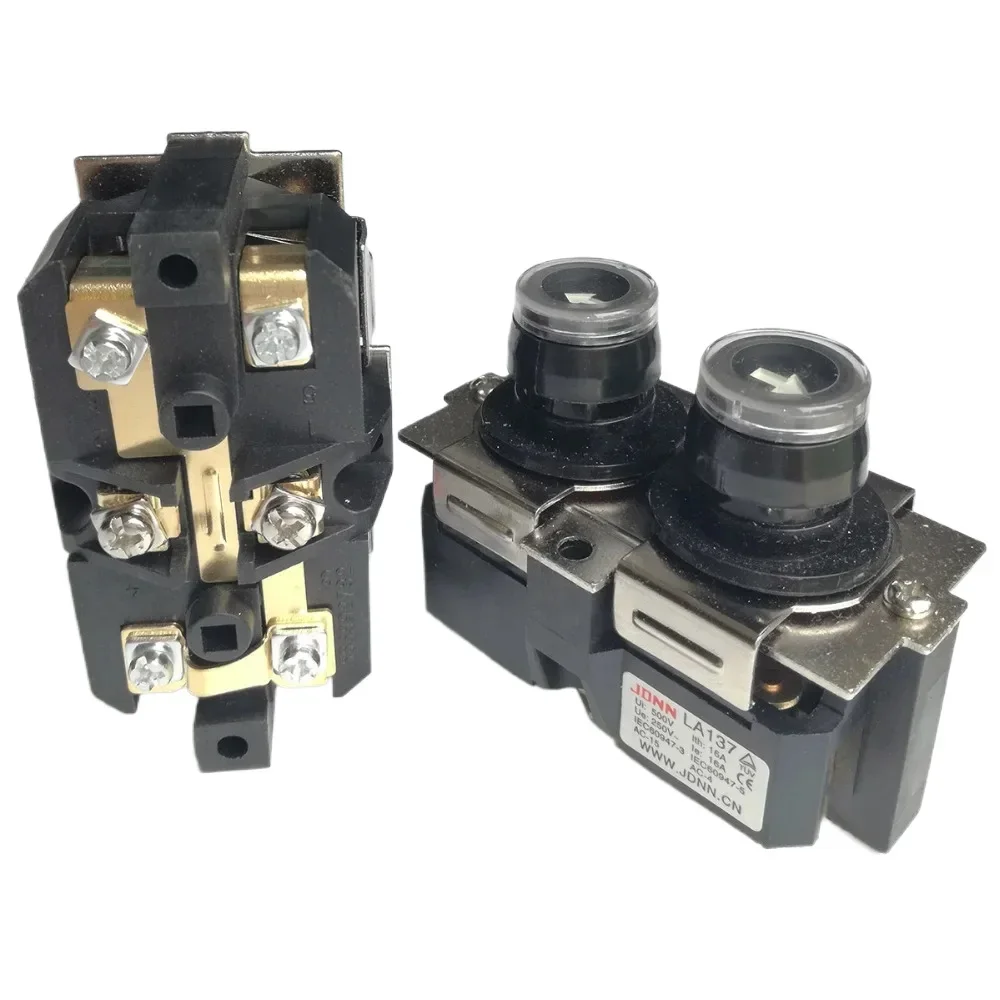 JDNN LA137 polipasto eléctrico arriba abajo interruptor de botón impermeable 220V interruptores de botón de grúa de Control microeléctrico