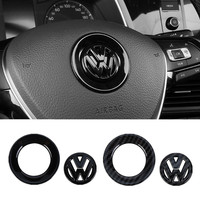 Car Steering Wheel Stickers for Volkswagen Golf 4 5 Bora MK7 4 motion MTM Blue Motion Caddy Scirocco CC Accories