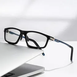 Fashionable Square Frame Outdoor Sports Cycling Glasses Tr90 Men's and Women's Anti-Blue Light Glasses