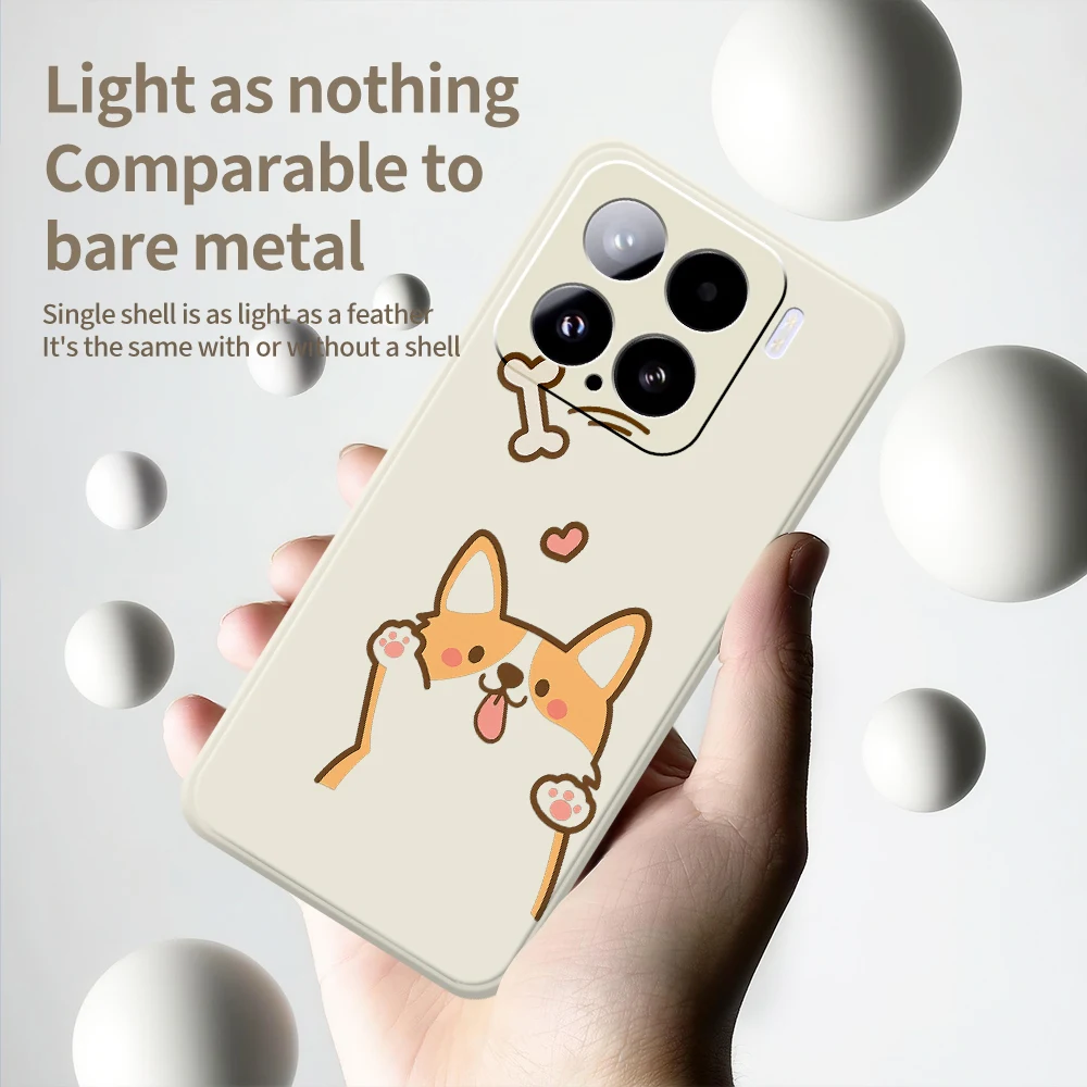 Leuke Corgi Telefoon Case Voor Xiaomi Mi 15 Ultra Mi 14T 13T 11T Pro Cover Voor Xiaomi Mi 13T Pro Mi 11T Pro Siliconen Beschermende Gevallen