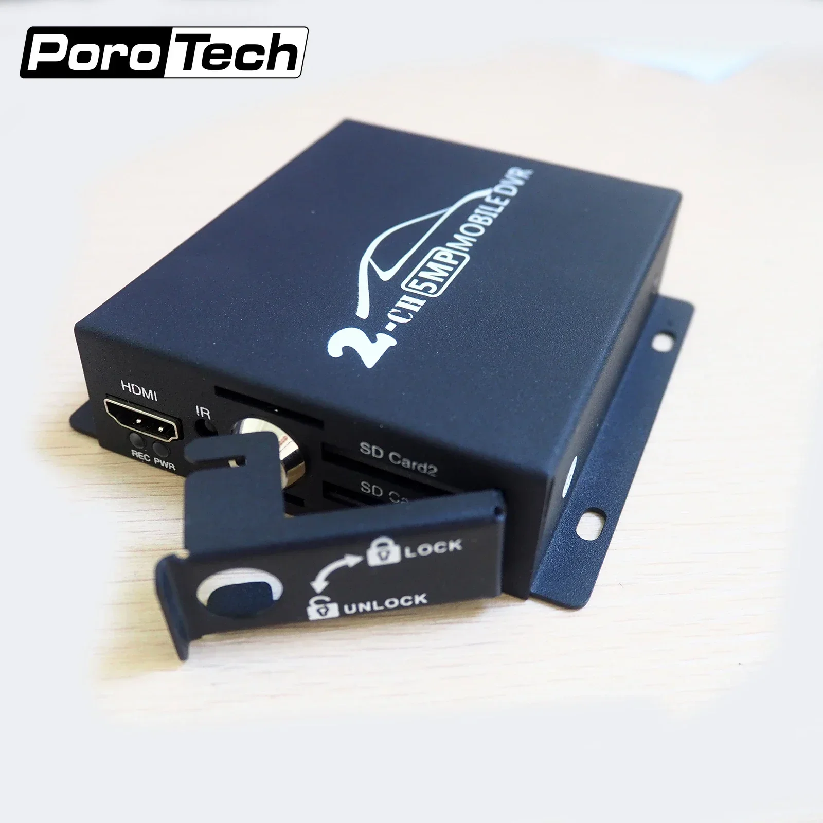 MINI dvr móvil en tiempo Real con control remoto, 2 canales, HD, 1080P, SD, compatible con 128GB/CVBS/AHD, TVI, 8.0MP