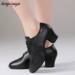 Scarpe da ballo latino donna Salsa Jazz scarpe 5.5cm tacchi scarpe da ballo da sala suola morbida scarpe da ginnastica da ballo da donna scarpe da donna