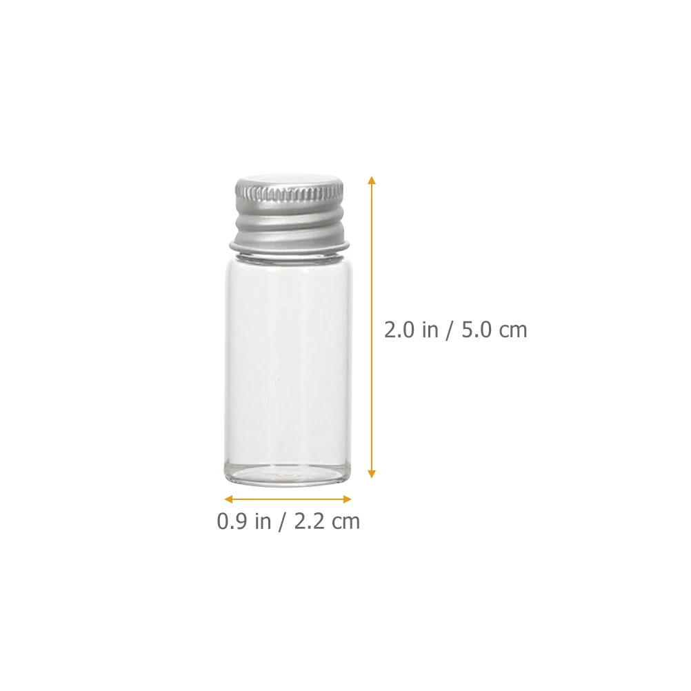 

12 Pcs Mini Liquor Bottles Small Glass Chemical Sample Leakproof Reagent Container