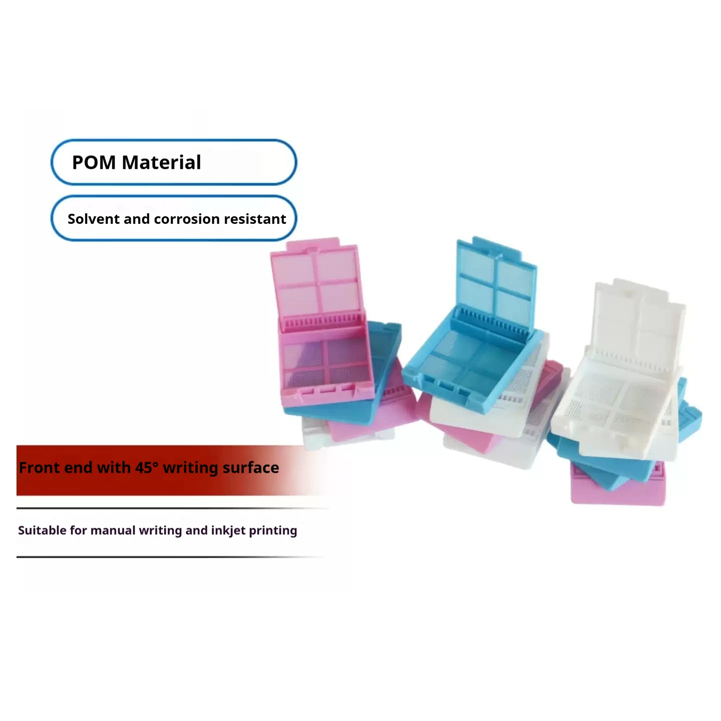 Lab Histology Biopsy Embedding Cassette Disposable Plastic Small Tissue Cassette for Puncture Specimen Pathology Research Use