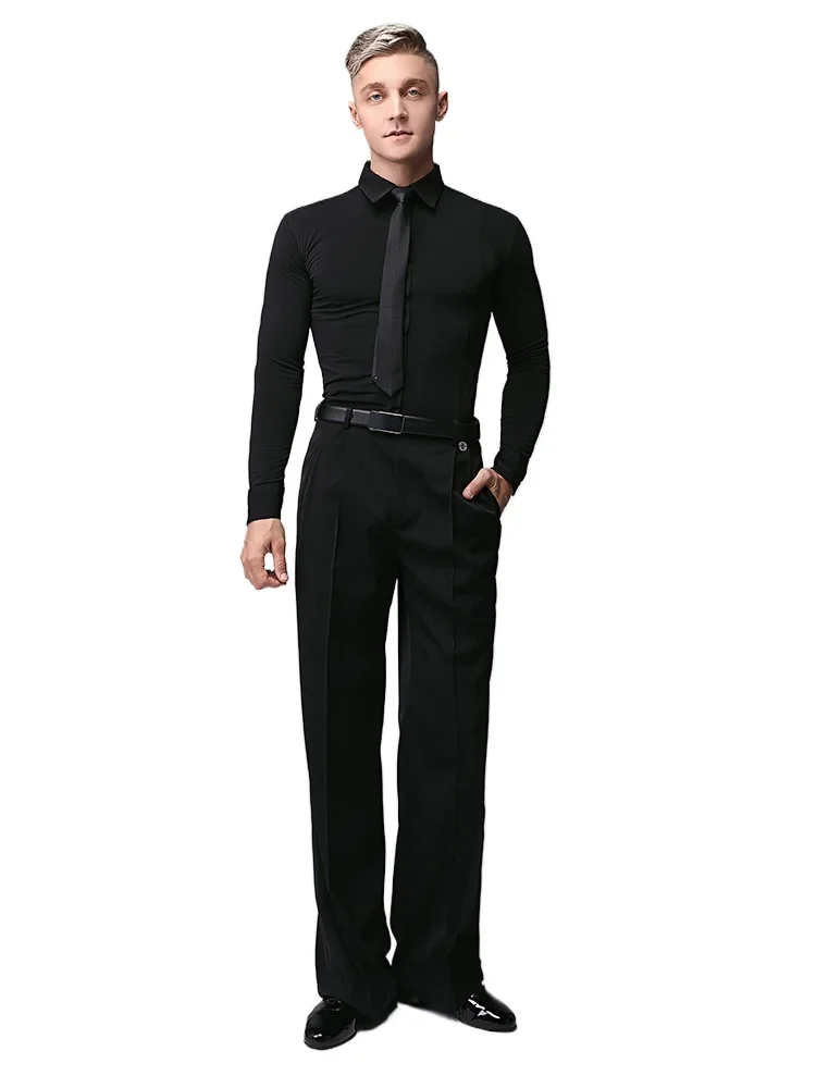 Nieuwe high-end heren moderne dansbroek dansbroek latin danskleding M001